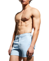 Tom Ford Men's Solid Swim Shorts In Bright Blue Solid