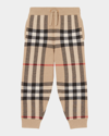 Burberry Vintage Check Wool-blend Sweatpants In Archive Beige Ip