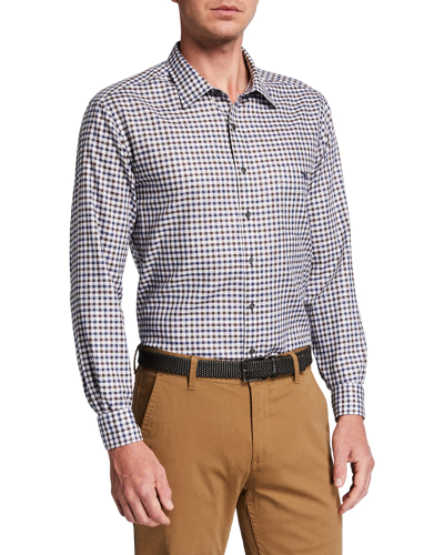 Rodd & Gunn Men's Gebbies Valley Gingham Sport Shirt In Walnut