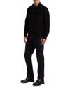 Brioni Men's Full-zip Cashmere Cardigan Sweater In Black