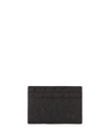 Abas Men's Flat Ostrich Card Case In Black