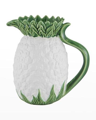 Bordallo Pinheiro Pineapple Pitcher, White