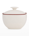 Nambe Taos Lidded Stoneware Sugar Bowl