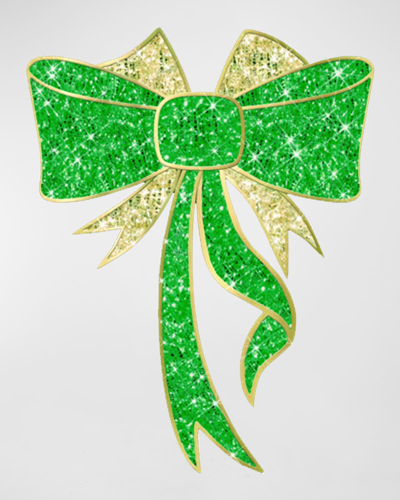Barcana 2d Led Lit Bow Outdoor Decoration, 50"