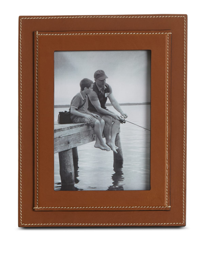 Polo Ralph Lauren Brennan Picture Frame, Saddle, 5" X 7"