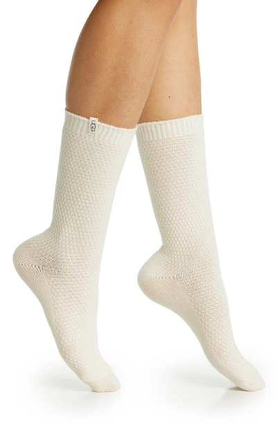 Ugg Classic Merino Wool-blend Boot Socks In Cream