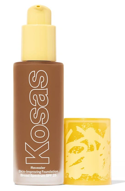 Kosas Revealer Skin-improving Foundation Spf25 With Hyaluronic Acid And Niacinamide Medium Deep Neutral Ol In Medium Deep Neutral Olive 360