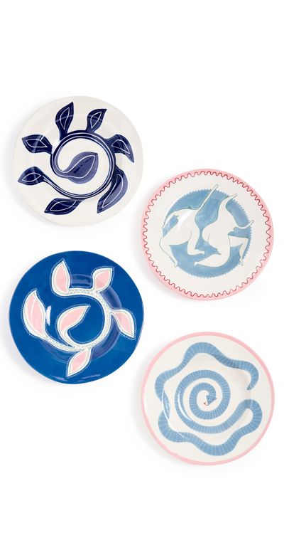 Laetitia Rouget Dancing Queen Dinner Plate Set In Multi