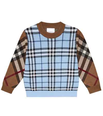 Burberry Kids' Little Boy's & Boy's Milo Check Print Wool-blend Sweater