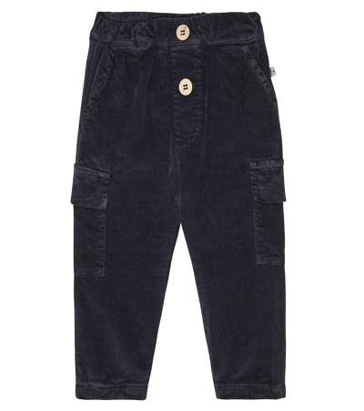 1+ In The Family Kids' Baby Raul Corduroy Cargo Pants In Navy