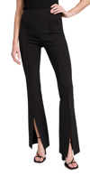 Alice And Olivia Emiko High Waisted Split Cuff Pants In Black