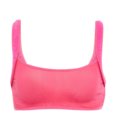 Jacquemus Pink Le Papier 'le Bandeau Ascosu' Bra