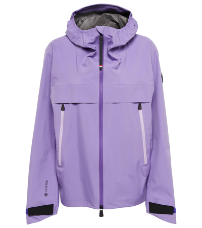 Moncler Tullins Hooded Gore-tex Shell Jacket In Purple