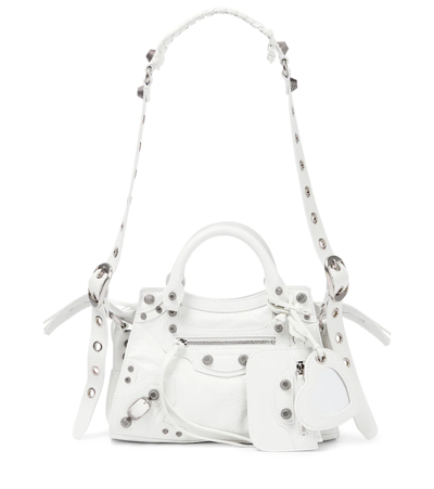 Balenciaga Neo Cagole Xs Leather Tote In White