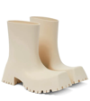 Balenciaga Beige Trooper Ankle Boots In Cream