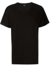 LOST & FOUND LOST & FOUND RIA DUNN DRAPED FRONT T-SHIRT - BLACK,2050411711837806