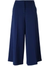 BOUTIQUE MOSCHINO WIDE-LEGGED CROPPED TROUSERS,A0306082411850687