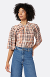 JOIE LYELL SHORT SLEEVE IN BROWN