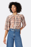 Joie Lyell Short Sleeve In Brown In Brown