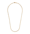 AZLEE SMALL YELLOW GOLD CIRCLE LINK CHAIN NECKLACE