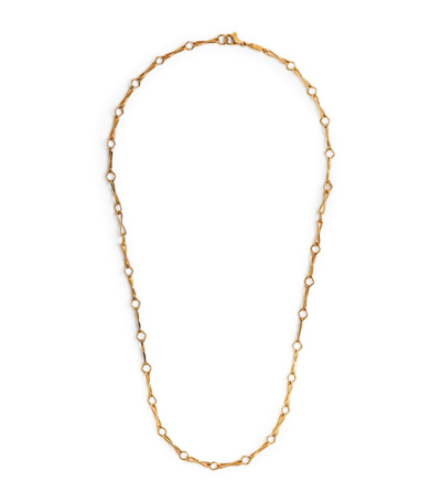 Azlee Yellow Gold Diamond Link Chain Necklace