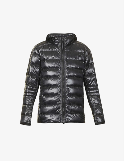 Canada Goose Crofton Quilted Shell-down Hooded Jacket In Black