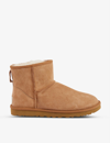Ugg Biscuit Suede Classic Mini Ii Ankle Boots In Tan
