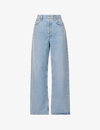 Agolde Baggy Relaxed-fit Low-rise Organic-cotton Jeans In Void