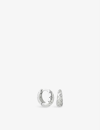 Astrid & Miyu Cosmic Star Recycled Sterling-silver Hoop Earrings