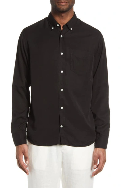 Nn07 Levon Slim Fit Button-down Shirt In Black