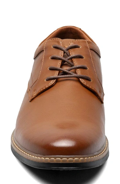 Nunn Bush Carmelo Plain Toe Derby In Cognac