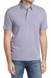 Faherty Movement Polo Shirt In Sundown Stripe