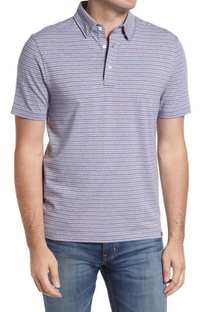 Faherty Movement Polo Shirt In Sundown Stripe