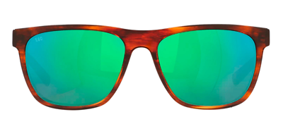 Costa Del Mar Apalach 10 Ogmglp 580g Wayfarer Polarized Sunglasses In Green
