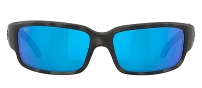 Costa Del Mar Caballito Cl 140oc Obmglp 580g Wrap Polarized Sunglasses In Blue