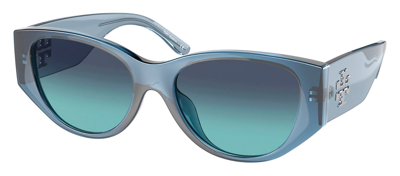 Tory Burch Tb 9064u 18594s Cat-eye Sunglasses In Grey