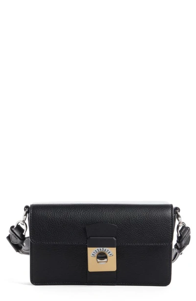 【MAISON MARGIELA】NEW LOCK HORIZONTAL SHOULDER BAG Maison Margiela New Lock Horizontal Leather Shoulder Bag In