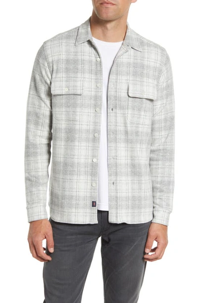 Faherty Legend Plaid Flannel Button-up Shirt In Winter Cloud