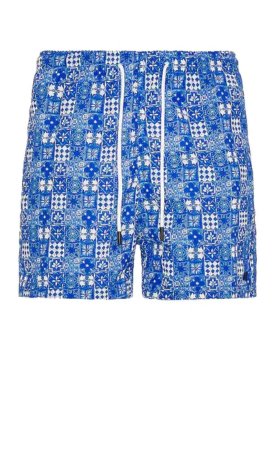 Solid & Striped The Classic Swim Shorts In Tile Print