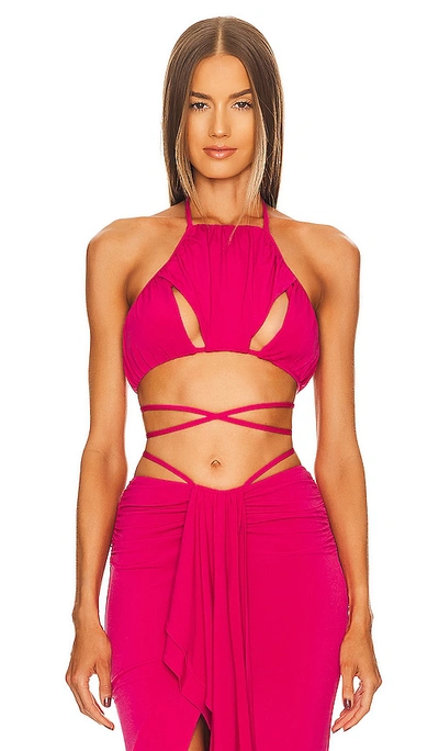 Michael Costello X Revolve Trent Top In Hot Pink