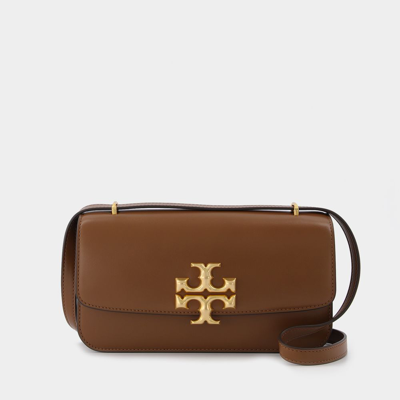 Tory Burch Eleanor E/w Small Hobo Bag -  -  Moose - Leather In Brown