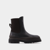 See By Chloé Alli Low Heels Ankle Boots In Black Leather In Black