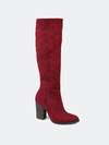 Journee Collection Women's Tru Comfort Foam Extra Wide Calf Kyllie Boot In Red