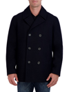 Nautica Men's Wool-blend Double-breasted Peacoat In Dark Navy