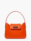 Kate Spade Sam Icon Mini Leather Top-handle Bag In Fiery Orange