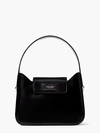 Kate Spade Sam Icon Leather Mini Hobo Bag In Black