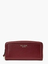 Kate Spade Knott Slim Continental Wallet In Autumnal Red