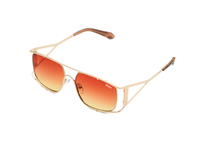 Quay Australia Baddie Behavior Sunglasses- Gold/Orange/Yellow Stylish Sunglasses & Trendy Eyewear | Quay Australia – QUAY main image 4