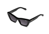 Quay On The Radio 50mm Polarized Cat Eye Sunglasses In Green,smoke