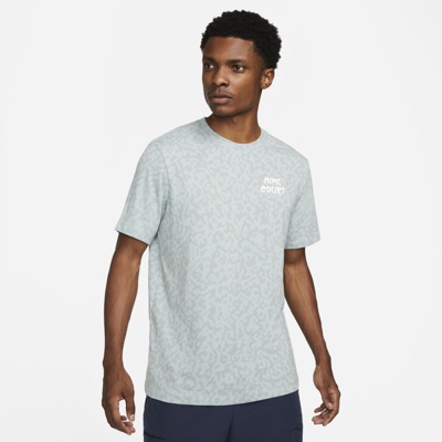 Nike Court Dri-fit Men's Tennis T-shirt In Ocean Cube